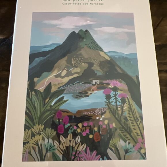 Fits Oasis Puzzle, Art by Rhi James, 500 Piece Sealed Frameable Nature Mountain - Picture 3 of 5
